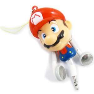 Super Mario Figure  MP4 Iphone cellphone 3.5mm plug Retractable 