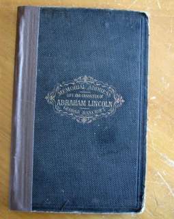 Abraham Lincoln Memorial Funeral Book 1866 Very Rare ~  