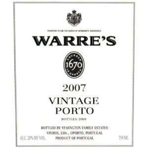  2007 Warre Vintage Port 750ml Grocery & Gourmet Food