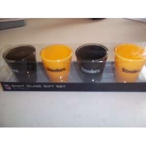  New for 2012 Pittsburgh Steelers Shot Glass Gift Set  (4 