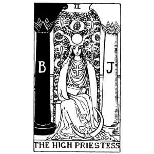 Playing Cards Tarot Card The High Priestess Pack of 20 Small Gift Tags 