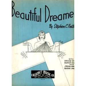   Dreamer by Stephen Foster Vintage 1936 Sheet Music 