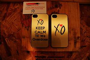 Weeknd XO / keep calm gold Apple Iphone 4 / 4s case drake canadaTorono 