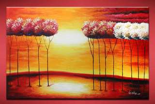 Leike Abstract Trees oil painting bestbid_shop E558  