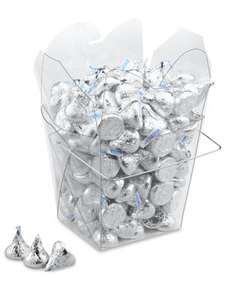   Out Favor Boxes CLEAR FROSTED Party Candy Wedding LOT of 100  