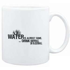  Mug White  Water is almost gone  drink Snowball or 