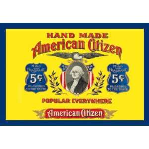  American Citizen Cigars 12x18 Giclee on canvas