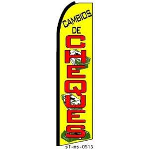  CAMBIOS DE CHEQUES X Large Swooper Feather Flag 