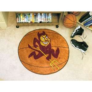 BSS   Arizona State Sun Devils NCAA Basketball Round Floor Mat (29)