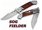 SOG Knives Fielder Folder Plain Edge FF 30 *NEW*