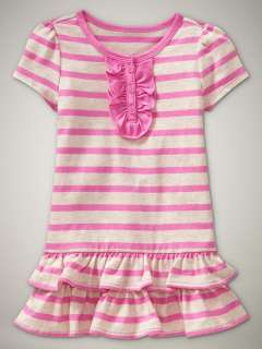 NWT BABY GAP CHASING SPRING STRIPED HENLEY DRESS 3T 4T 5T SO CUTE 