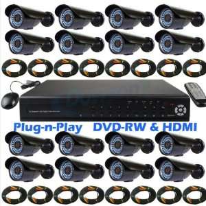  CCTV Surveillance Video System 1000GB HDD 16 Channel DVR 