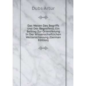   Weltanschauung (German Edition) (9785874604202) Dubs Artur Books
