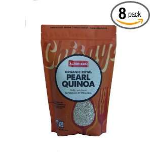 Alter Eco Fair Trade Pearl Quinoa, 16 Ounce Pouches (Pack of 8 