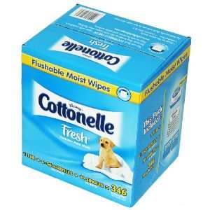  Kleenex Cottonelle Fresh Flushable Moist Wipes   346 ct 