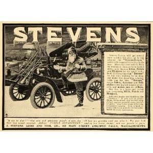  1903 Vintage Ad Stevens Duryea Car Rifles Santa Claus 