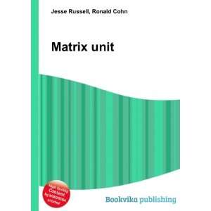  Matrix unit Ronald Cohn Jesse Russell Books