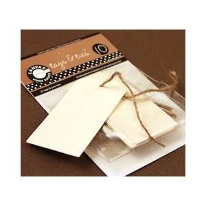    Canvas Corp   Tags and Ties   Skinny   Ivory Arts, Crafts & Sewing
