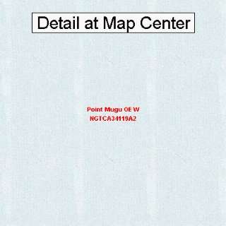  USGS Topographic Quadrangle Map   Point Mugu OE W 