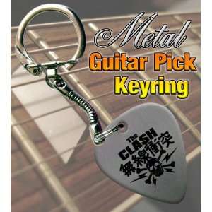  The Clash Metal Guitar Pick Keyring Musical Instruments
