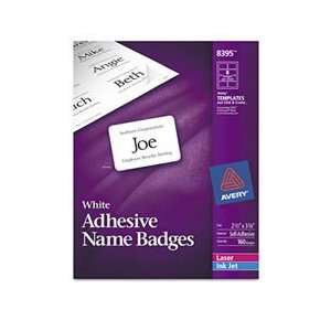   Avery® Self Adhesive Laser/Ink Jet Name Badge Labels