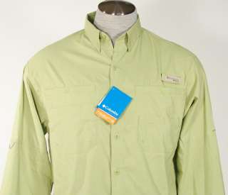 Columbia Sportswear CO. PFG Omni Shade Green Shirt Performance Fishing 