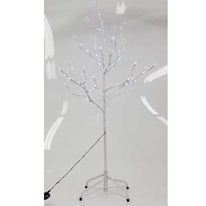   Lighted White Twig Tree Decoration   Cool White Lights