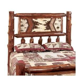   Lodge Traditional Cedar Log Canopy Bed   Double