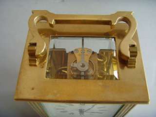 MAPPIN & WEBB LTD VINTAGE SOLID BRASS CARRIAGE CLOCK  