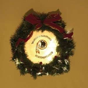  Washington Redskins 22 Holiday Christmas Wreath   NFL 
