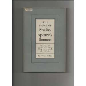   of Shakespeares Sonnets By Edward Hubler (1952) Edward Hubler Books
