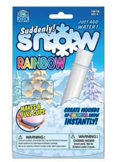 Rainbow Suddenly Snow Science Experiment Tactile  