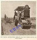 1913 OHIO TRACTOR GAS ROAD ROLLER & ADAMS GRADER PHOTO