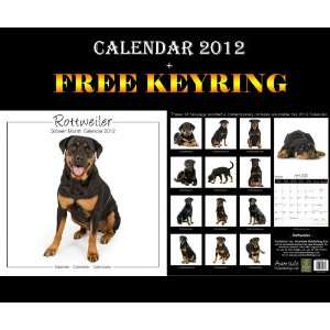  ROTTWEILER STUDIO CALENDAR 2012 + FREE KEYRING Office 