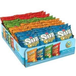 Frito Lay Sun Chips Multigrain Variety box   30 Bags (2 Pack)   Total 