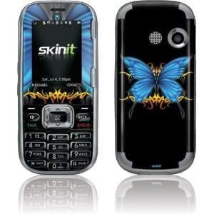  Blue and Black Butterfly skin for LG Rumor 2   LX265 