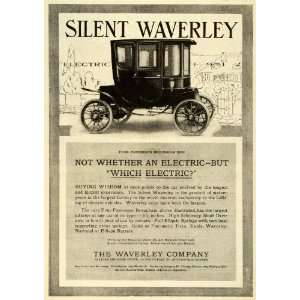  1911 Ad Antique 1912 Electric Silent Waverley Four 