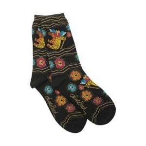  Laurel Burch Socks Elam Black SOCKS 1089B; 3 Items/Order 