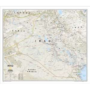  National Geographic Iraq Political Map