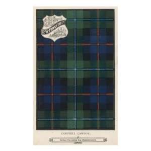  The Campbell (Cawdor) Tartan (Green, Blue and Red 