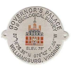   Palace   Williamsburg, Virginia   Benchmark   Hiking Stick Medallion