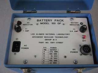 LANL Advanced Nuclear Technology Battery Pack 100GP NIM  