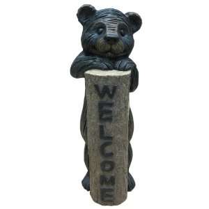   403584 15 1/2 Inch Small Bear Welcome Post Patio, Lawn & Garden