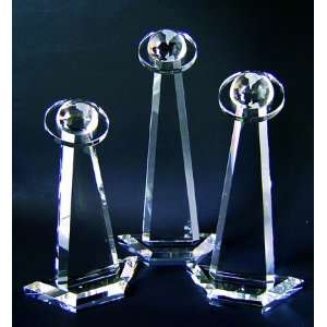  Crystal Halo Globe Tower Award   Large