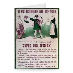 Womens Suffrage Poster The Right   Greeting Card (Pack of 2)   7x5 