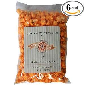 Popsalot Gourmet Popcorn, Cheese Corn, 4 Ounce Bags (Pack of 6 