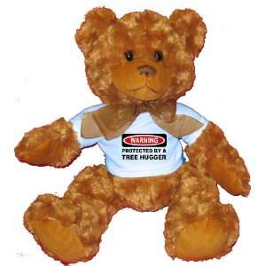   BY A TREE HUGGER Plush Teddy Bear with BLUE T Shirt Toys & Games
