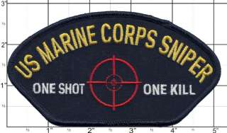 USMC US Marine Corps Sniper One Shot One Kills Patch  