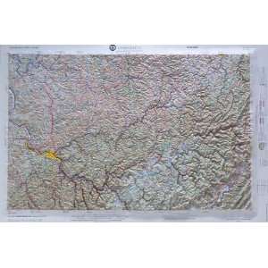 American Educational NJ175 FB West Virginia Charleston Map with Black 
