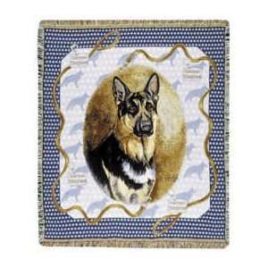 German Shepherd Tapestry Throw   Pat Lehmkuhl